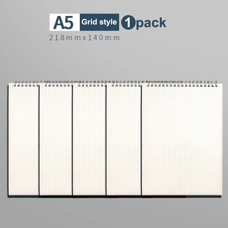 1 agenda planificadora A5, cuaderno en espiral, horarios, plan diario, lista de tareas, bloc de notas grueso, material escolar de oficina, papelería
