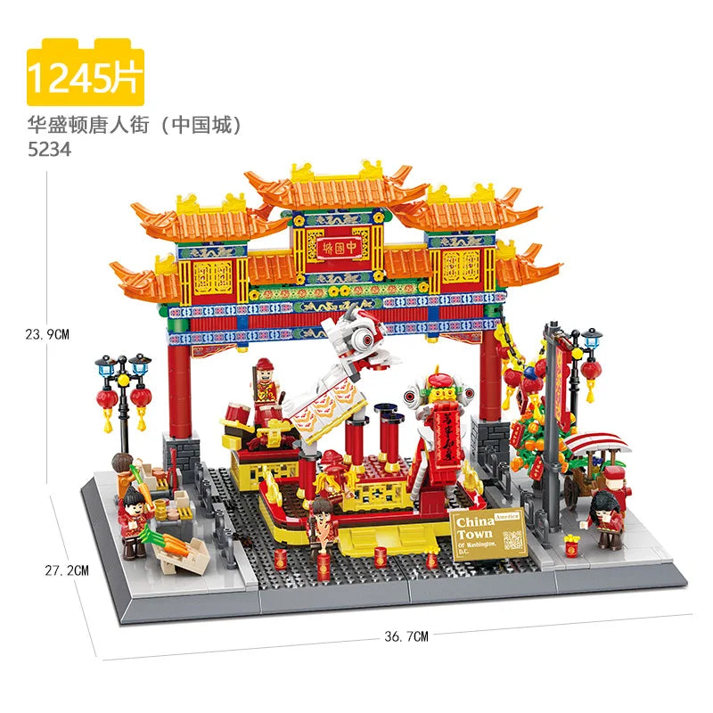 Wange Blocks World Architecture Building Bricks Castle Villa House Big Ben Church DIY Toys for Man Gifts Girl Adult Present