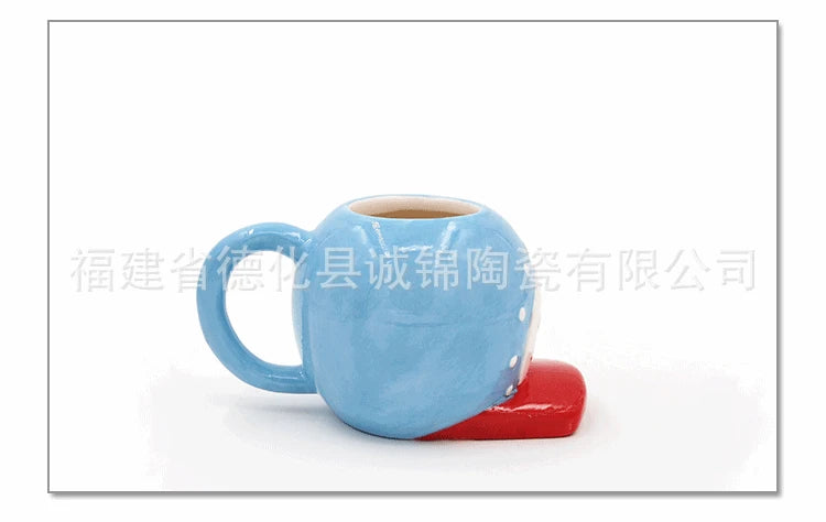 Anime ONE PIECE Creative Ceramic Mug Cute Luffy Office Coffee Cup Children's Breakfast Milk Cup Kawaii 400ml Water Cup Kids Gift