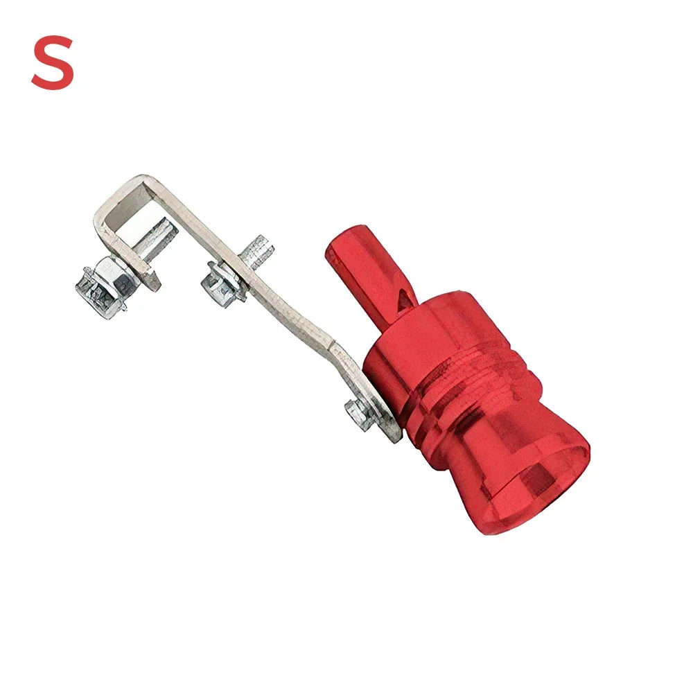 1 pieza de silbato de turbina modificado para automóvil, silbato de tubo de escape, silbato de imitación para motocicleta, silbato amplificador de sonido de escape de turbina