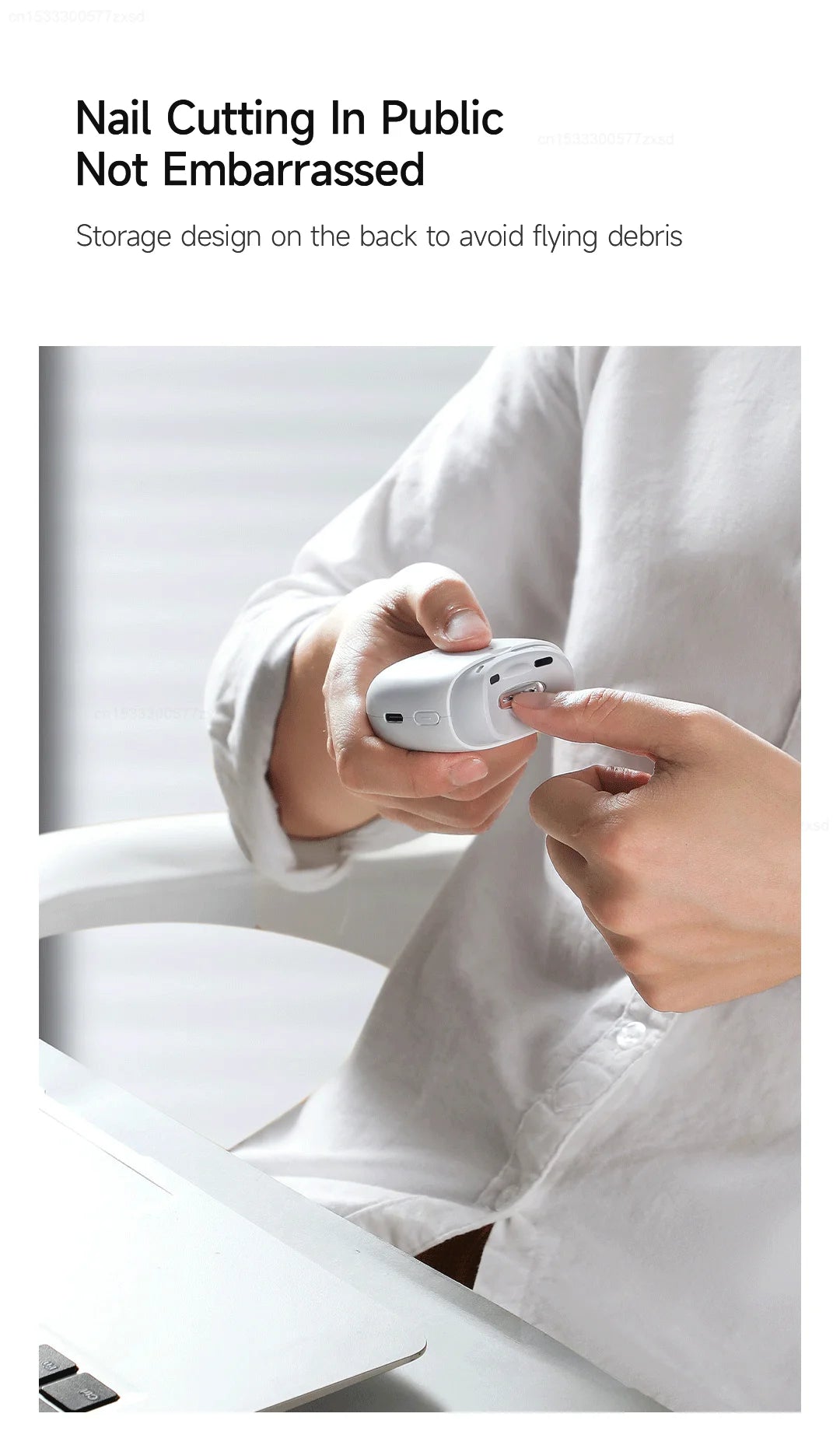 Cortauñas automático eléctrico Youpin Pro con recortador de luz, cortador de uñas, manicura para el cuidado de bebés y adultos, tijeras, herramientas