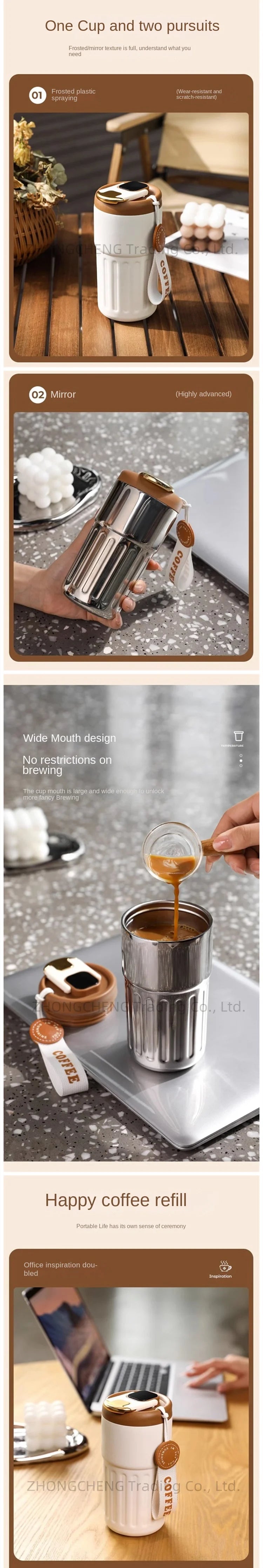 316 Stainless Steel Coffee Thermos Cup Boys High Sense Ladies High Appearance Level Girls High Water Cup