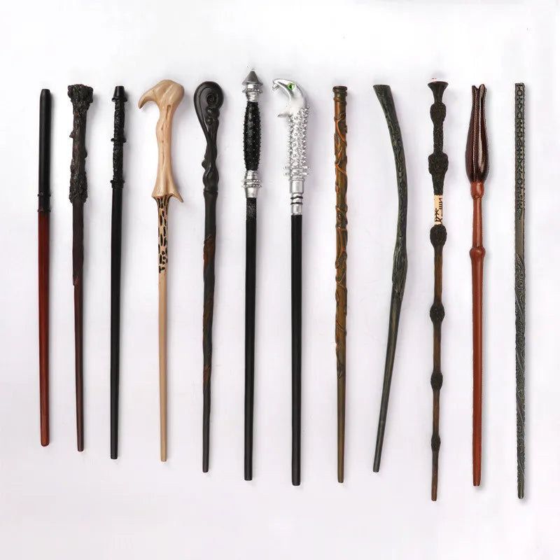 32-41cm Funny Magic Wands Resin Magic Wizard Wand Movie Dumbledore Snape Cosplay Props For Boys Girls Gift