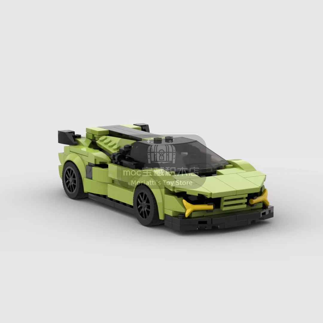 2022 Hot MOC Speed City Car Champion Racer Classic Supercar Building Blocks Brick Racing Super Technique Creative Garage DIY Set