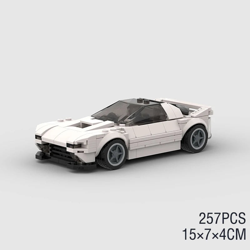 Supercar F1 City Speed Champions Racing Car RX-7 Model Building Blocks MOC Supercar Racers Vehicle Technique Bricks Kids Toys