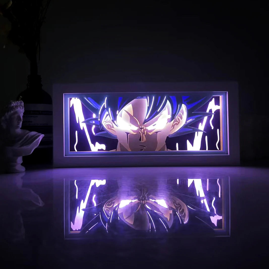 Anime One Piece Paper Cut Shadow Box Light Remote control model multiple colors Gamer Bedroom Decoration party present