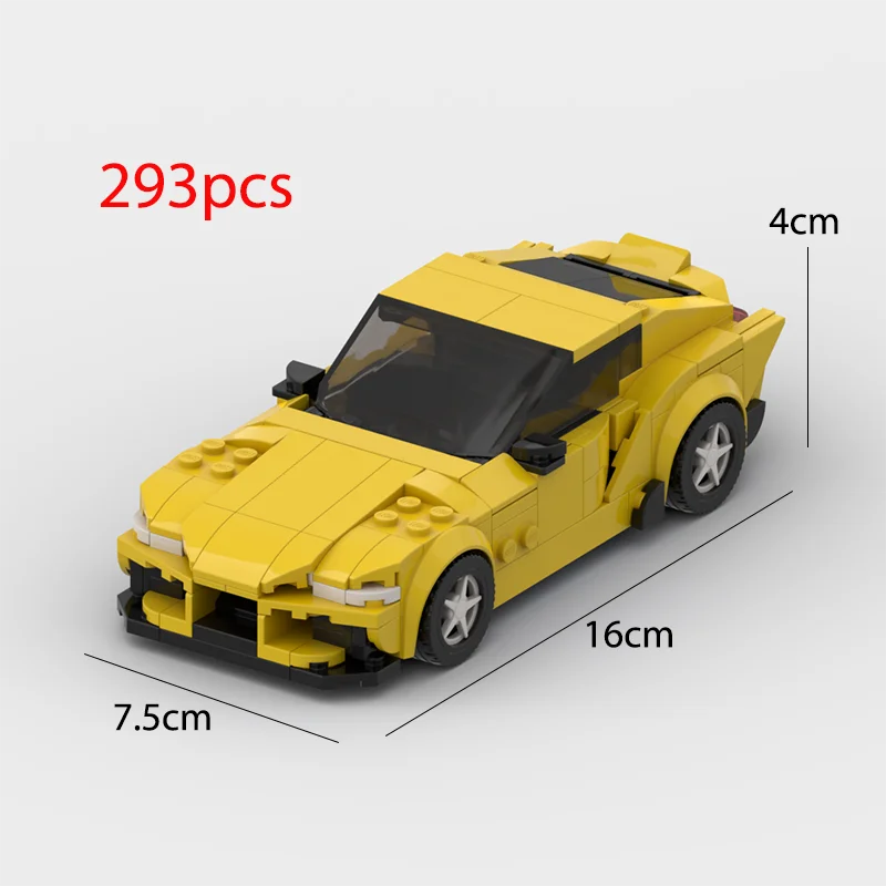 2022 Hot MOC Speed City Car Champion Racer Classic Supercar Building Blocks Brick Racing Super Technique Creative Garage DIY Set