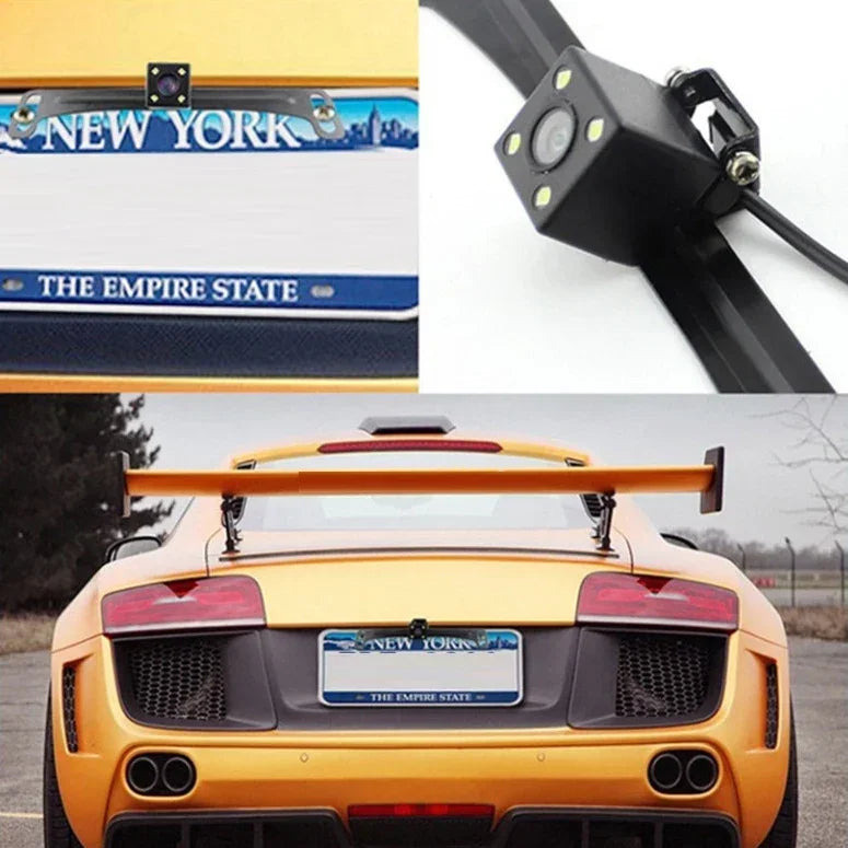 4led Car Rear View Backup Camera 4.3inch HD Display LCD Monitor Parking System Full Set For Pickup Van RV Easy Installation
