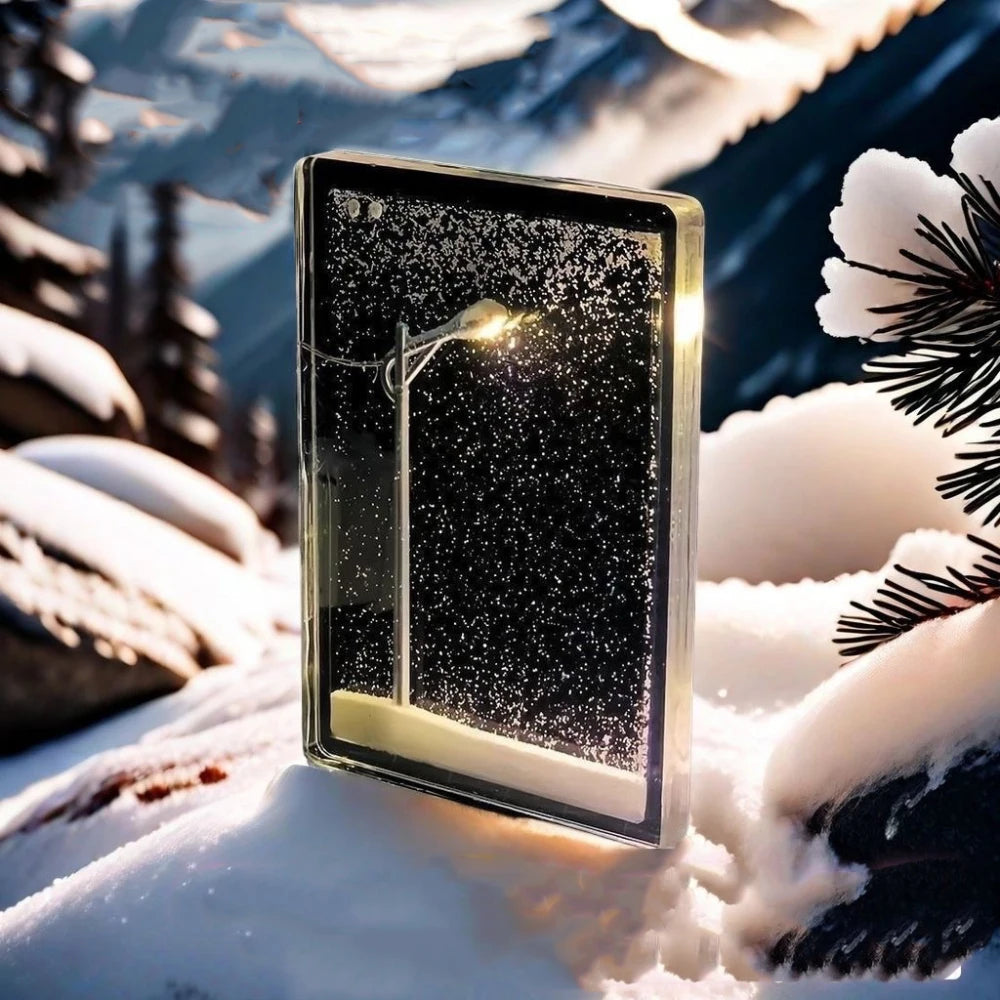 DIY Handmade Snow Scene Night Light Christmas Light-Up Kit Snowy Night Light Toys Arts And Crafts Decor For Kids Adults 크리스마스
