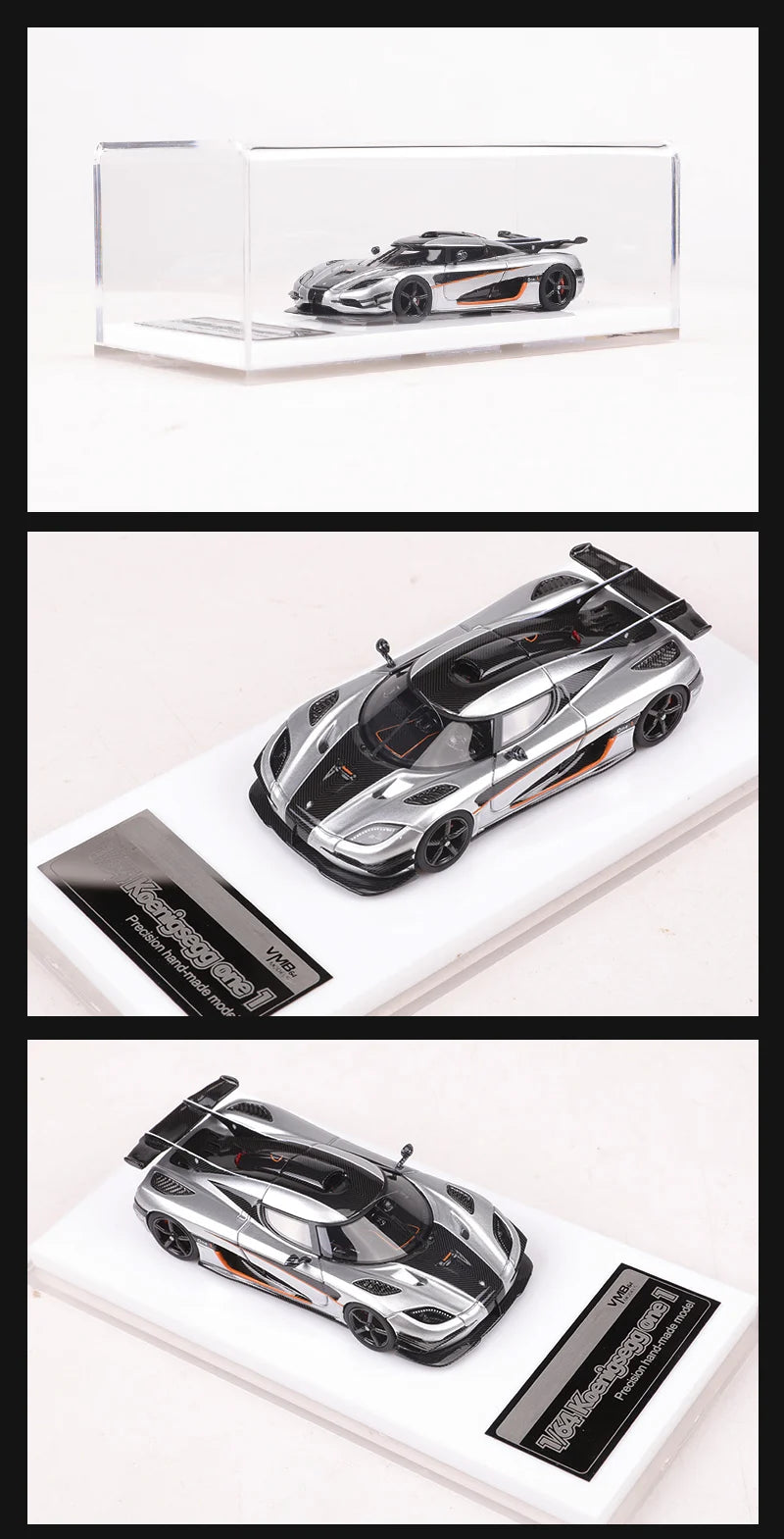 VMB 1:64 One 1 Blue/Silver Resin Model Car Limited Edition