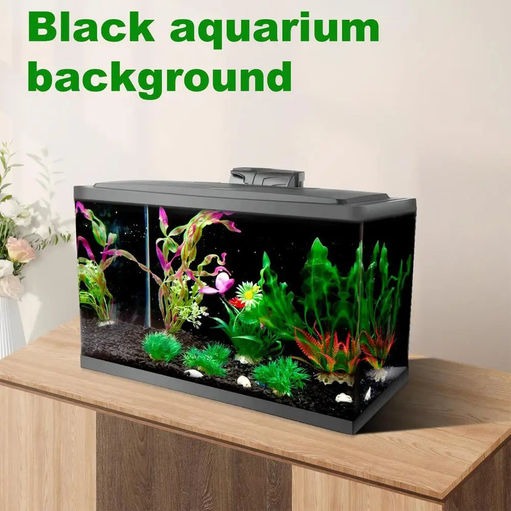 Aquarium Wallpaper Static Cling Black Aquarium Backdrop Sticker Aquarium Poster Background Aquarium Backdrop For Fish Tank