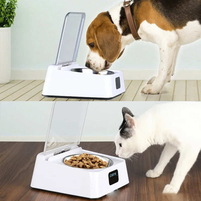 Pets Bingo Cat Feeder Infrared Sensor Dog Bowl Automatic Opening Lid Food Storage Container Anti-mouse Moisture-proof Pet Suppy
