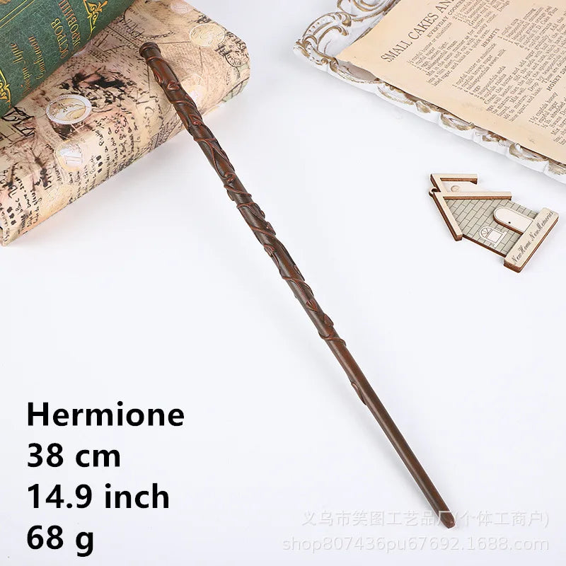 36 Styles Harry Magic Wand Resin Material Built in Steel Core Dumbledore Staff Cosplay Voldemort Props Christmas Gift Kid