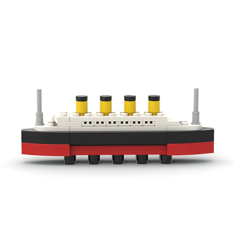 Titanic Break In Half RMS Cruise Sank Building Blocks Moc Ship Boat 3D Plastic Model DIY Steamboat Gifts Kids Toys City Movie
