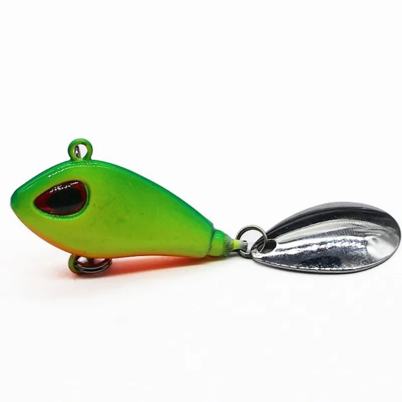 ZWICKE 1 pieza de señuelo de pesca Mini VIB de metal con cuchara, aparejo de pesca de invierno, crankbait, cebo giratorio vibratorio que se hunde, 6 g, 10 g, 17 g y 25 g