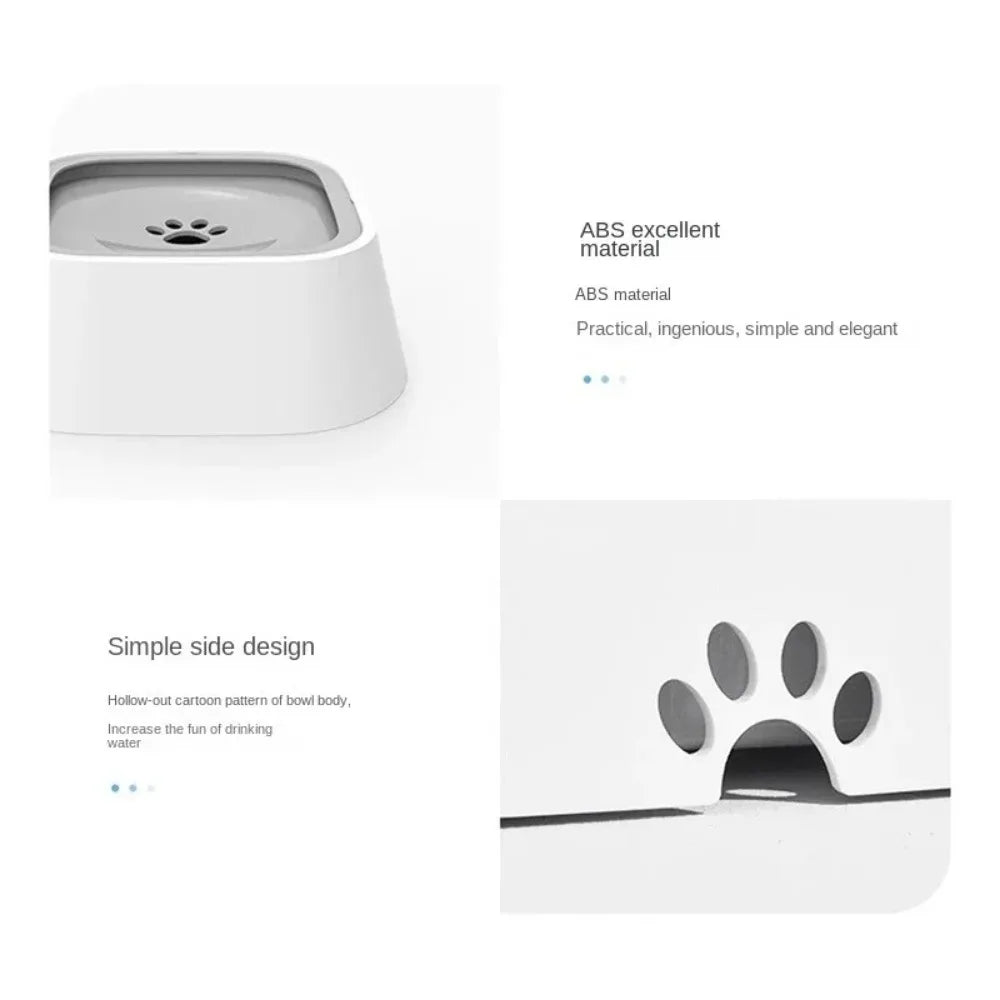 No Spill Water Bowl Dogs Slow Feeder Drinking Water Bowl for Messy Drinkers No Drip No Splash Water Bowl for Pets