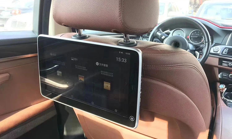 Monitor de reposacabezas de coche Android 12.0 de 11,6 pulgadas para BMW X7 G07 2019-2025 Soporte para asiento trasero WiFi 4K Pantalla táctil Soporte oculto para vídeo