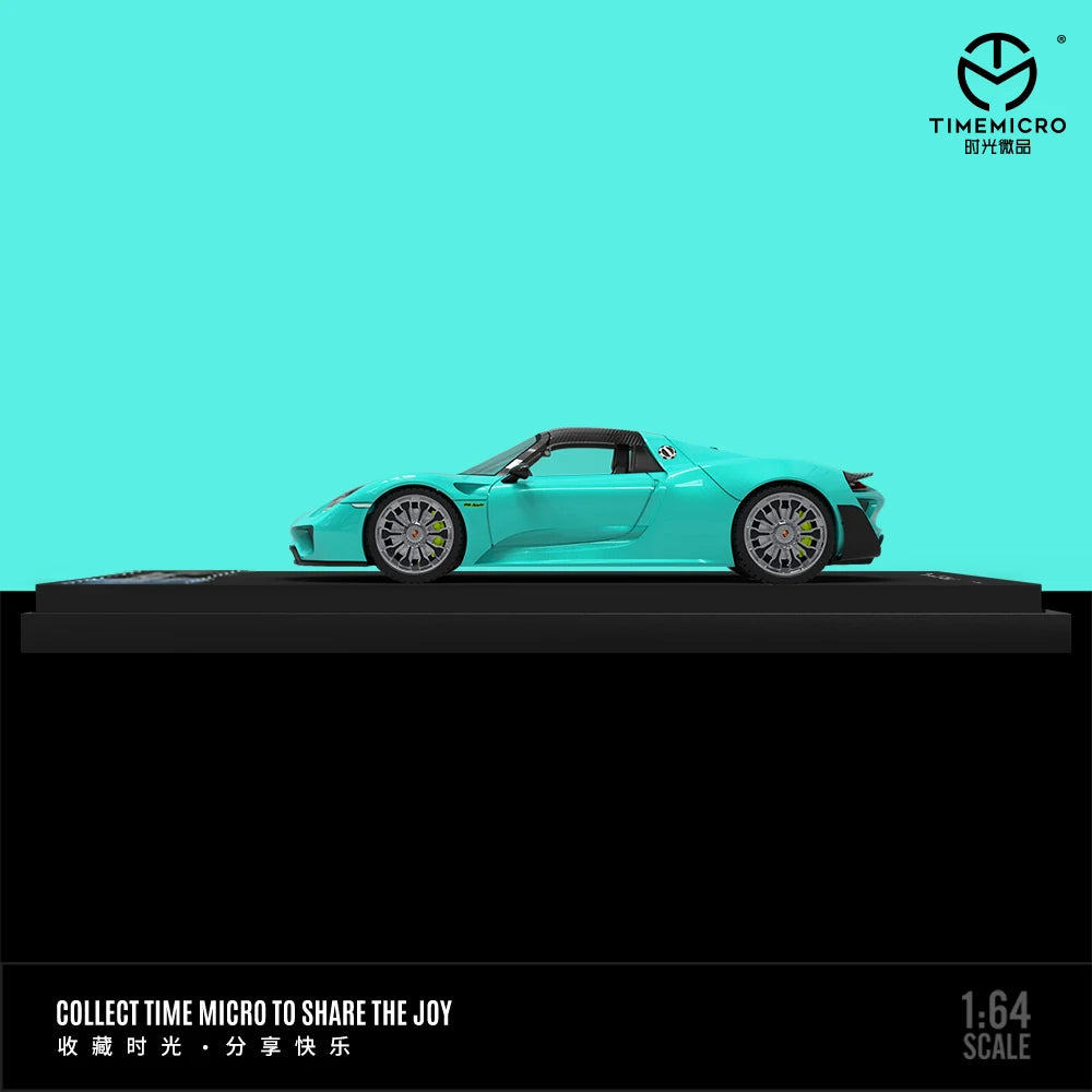 TimeMicro 1:64 918 Tiffany Blue Classic Coating Alloy Car Model Collection Version new in stock