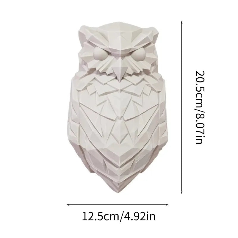 Lámpara de pared navideña con forma de águila, moderna, creativa, 3D, con cuerpo de búho, iluminación de animales, proyector LED para fiestas, regalo