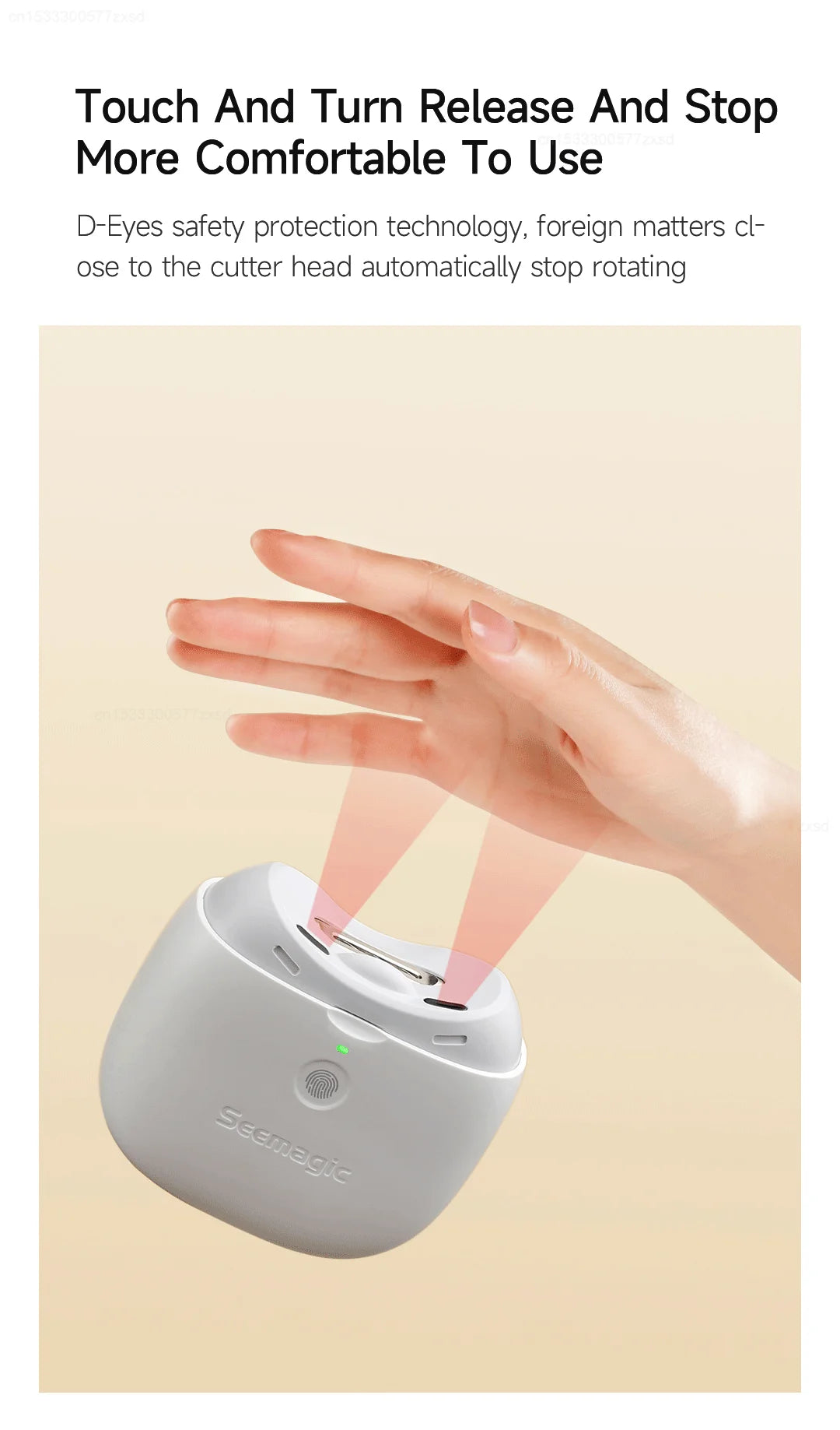 Cortauñas automático eléctrico Youpin Pro con recortador de luz, cortador de uñas, manicura para el cuidado de bebés y adultos, tijeras, herramientas