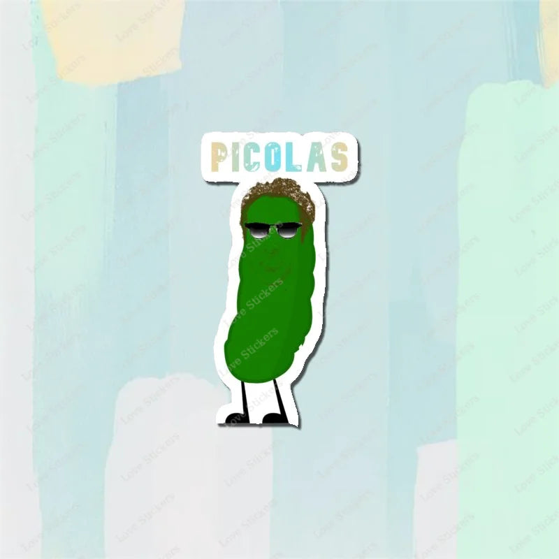 Picolas Cage 5PCS Stickers for Living Room Bumper Anime Cute Kid Car Art Print Window Home Decor