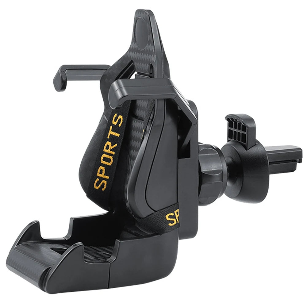 Racing Seat Design Mobile Cell Phone Support Car Phone Holder Mount Stand Anti Shaking Smartphones Clamp Stand for iPhone Xiaomi
