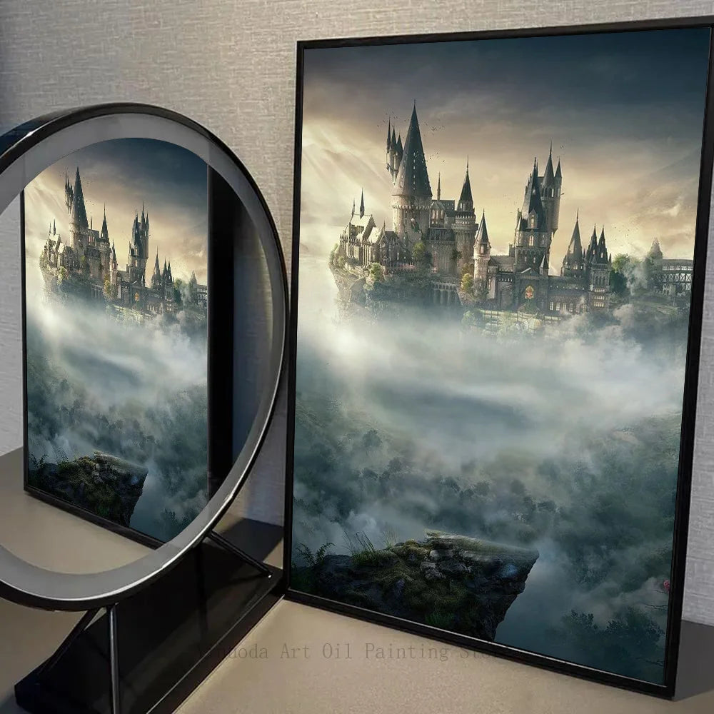 1 póster de Harry Potter autoadhesivo de papel impermeable para decoración de pared de cafetería, bar y habitación