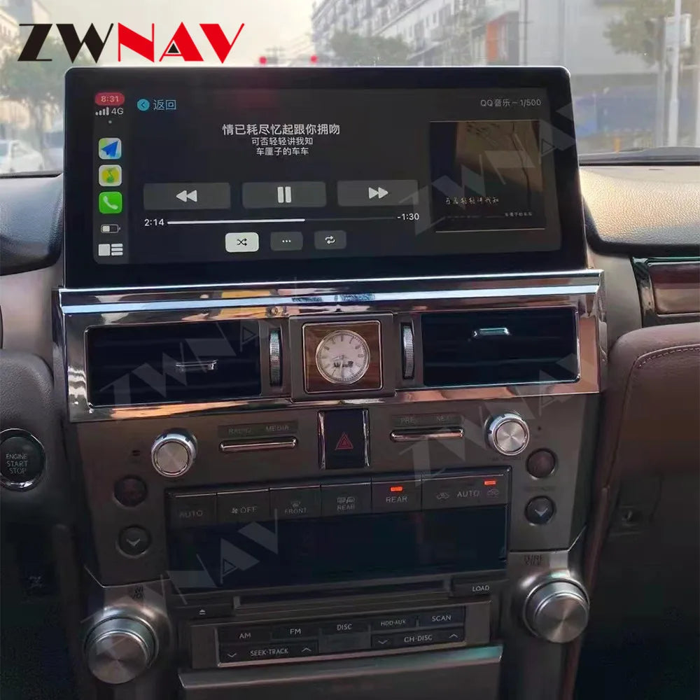 Radio para coche Android con pantalla IPS HD de 12,3" para Lexus GX460 GX400 2010-2020, reproductor multimedia, autorradio, navegación GPS, unidad principal 2 Din