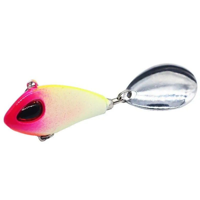 ZWICKE 1 pieza de señuelo de pesca Mini VIB de metal con cuchara, aparejo de pesca de invierno, crankbait, cebo giratorio vibratorio que se hunde, 6 g, 10 g, 17 g y 25 g