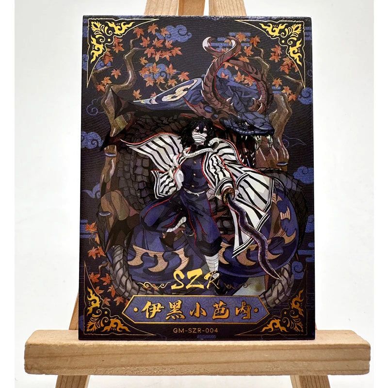 Anime Demon Slayer SZR Series Collectible Card Kochou Shinobu Kanroji Mitsuri Rengoku Kyoujurou Birthday Gifts Children's Toys