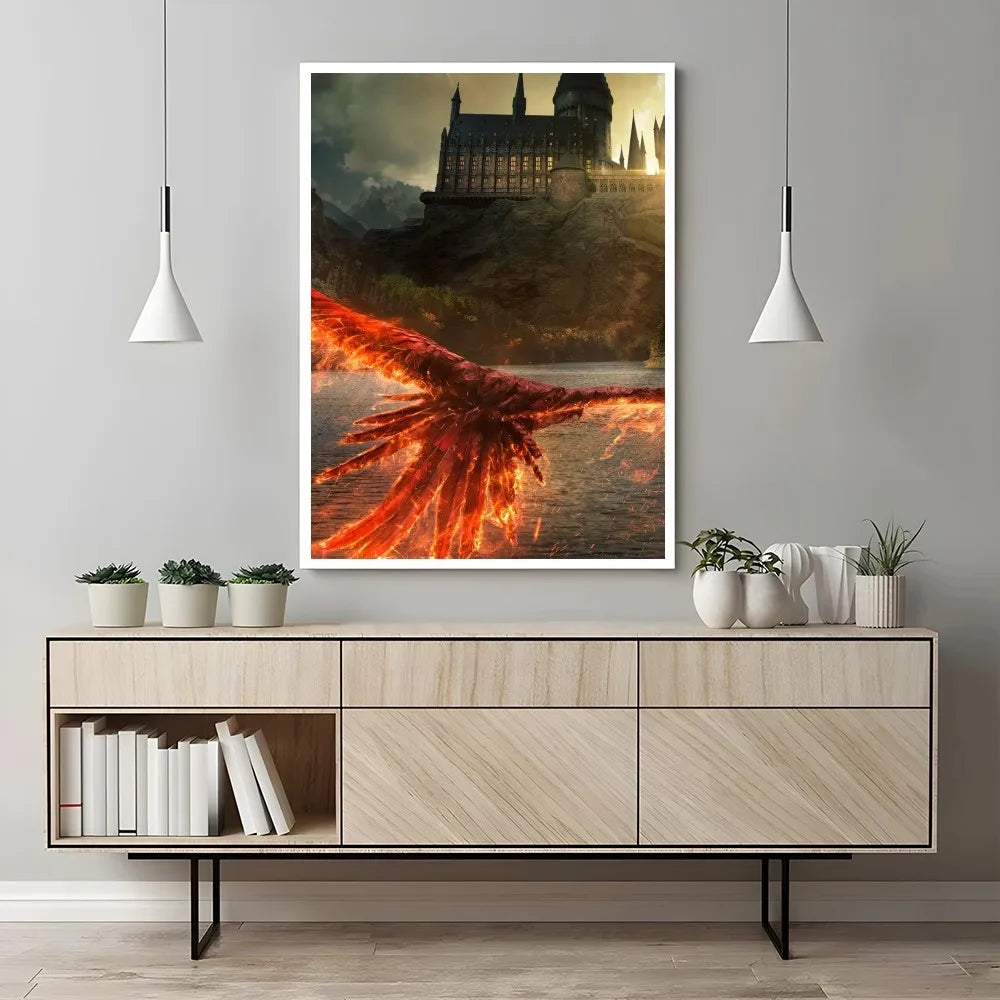 1 póster de Harry Potter autoadhesivo de papel impermeable para decoración de pared de cafetería, bar y habitación