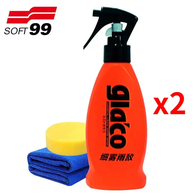 Vidrio para parabrisas de automóvil Soft99 Japan Ultra Glaco de 180 ml, repelente de agua y lluvia, revestimiento hidrofóbico antilluvia para vidrio de automóvil