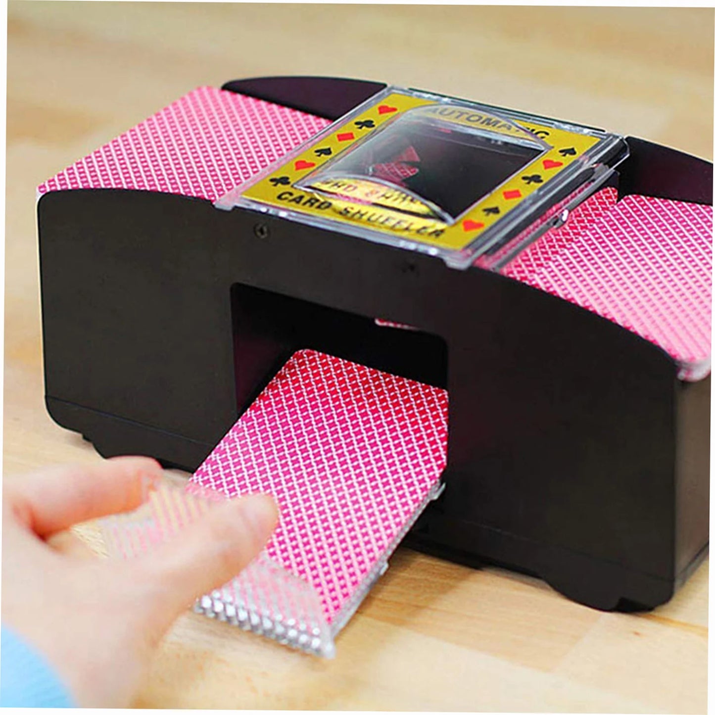 2/4/6 Decks Automatic Card Shuffler Automatic Playing Cards Shuffler Mixer Games Poker Sorter Machine Dispenser for Travel Home