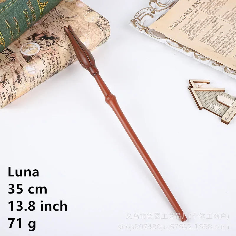 36 Styles Harry Magic Wand Resin Material Built in Steel Core Dumbledore Staff Cosplay Voldemort Props Christmas Gift Kid