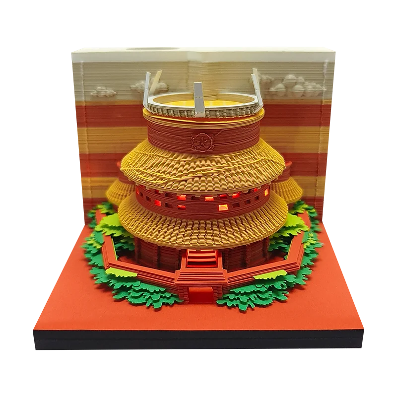 3d calendar 2025 memo pad 3d sticky pads crafting new Year's gift paper art 3d sculpture desk accessories small gifts for guests