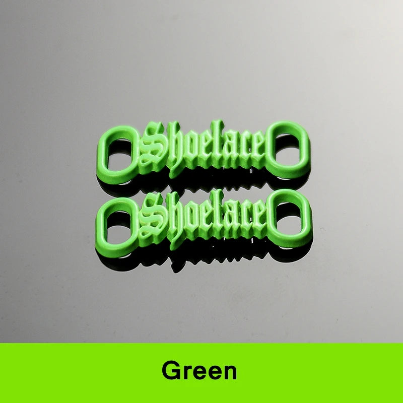 1 par de cordones con letras AF1, adornos con hebillas, kits para zapatillas, hebillas de metal para cordones, elegantes kits deportivos de metal, accesorios para cordones