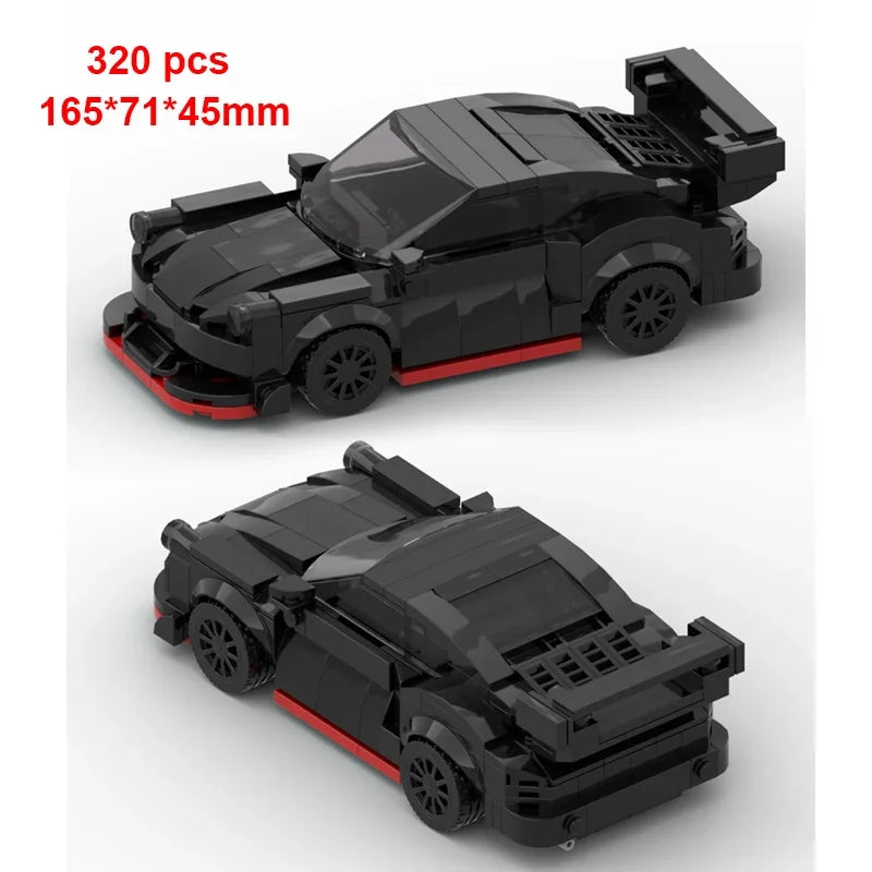 Technical Car City Speed Champion Sports MOC Ideas Creative Racing Car Building Blocks Garage Carro Rennau Voiture Vehicle Toys