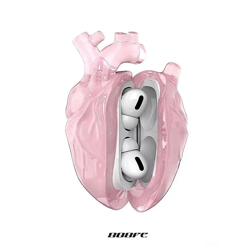 808FC Heart Earphone Case 808 fc Headphone Cases air pods pro2 Hearing Earphone Cases Customize For Airpod3 Pro/Pro2 Phone Gifts