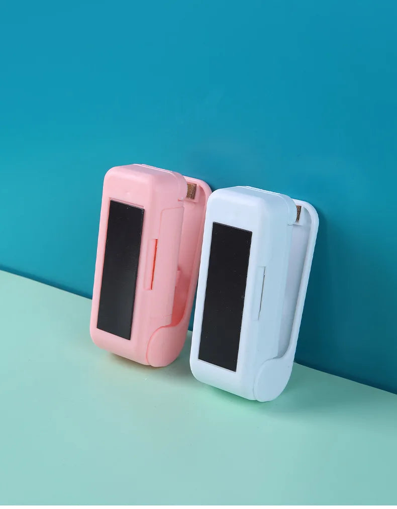 1 mini máquina selladora de bocadillos, selladora de paquetes de bolsas, máquina selladora de bolsas de plástico térmico para alimentos, accesorios de cocina portátiles