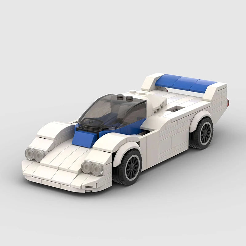 Supercar F1 City Speed Champions Racing Car RX-7 Model Building Blocks MOC Supercar Racers Vehicle Technique Bricks Kids Toys