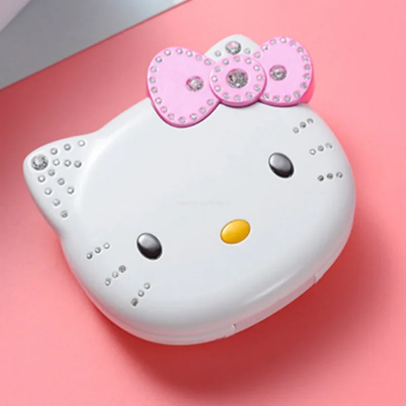 2023 New Kawaii Sanrioed Hello Kitty Flip Phone Cartoon Cute Little friends Taiml Mini Phone For Kids Toys For friends Gifts