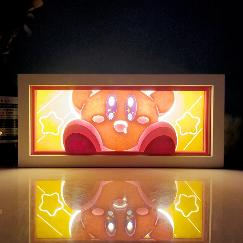 Anime One Piece Paper Cut Shadow Box Light Remote control model multiple colors Gamer Bedroom Decoration party present