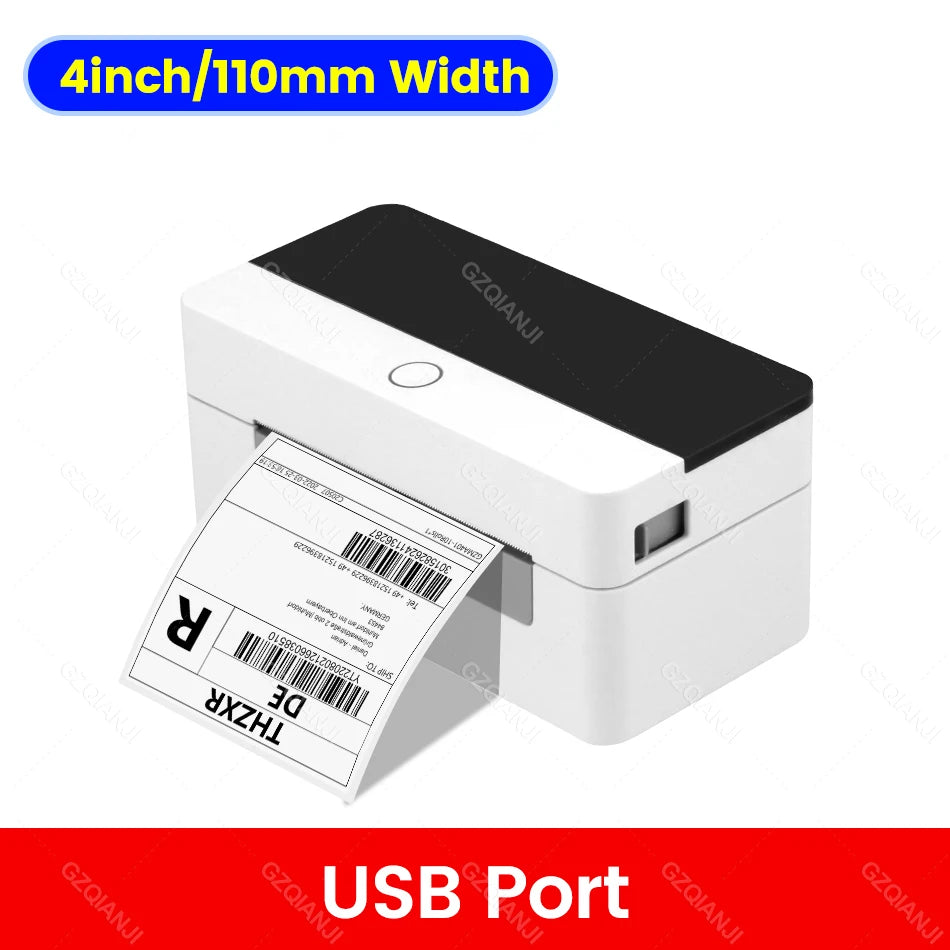 Impresora térmica de etiquetas X-Printer D463B de 80 mm, máquina para fabricar etiquetas de envío de 110 mm, USB, Bluetooth, impresión de códigos de barras de 3 o 4 pulgadas