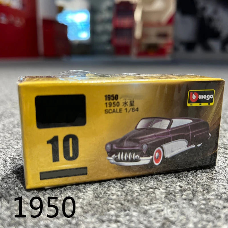 1/64 Simulated Parking Lot Model Classic Static Car Bburago Alloy Diecasting Vehicles Miniature Scene Assembly Display Frame Toy