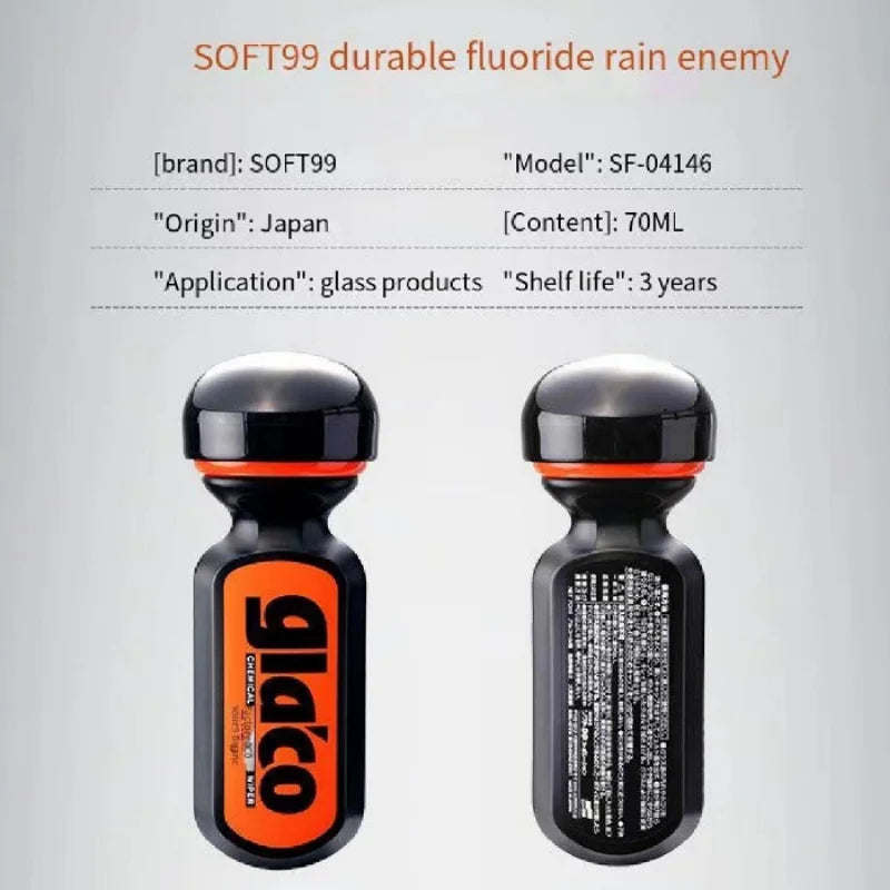 Eliminador de película de aceite para parabrisas de coche Soft99 de 100 ml, repelente de lluvia, revestimiento antilluvia para vidrios de Japón, tratamiento antilluvia