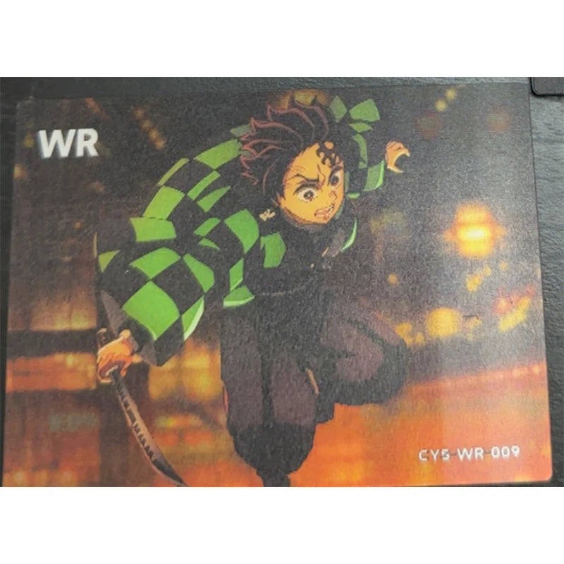 Anime Demon Slayer Kamado Tanjirou Kochou Shinobu Kanroji Mitsuri Iguro Obanai Collection Cards Christmas Birthday Gifts Toys