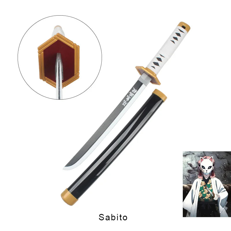 Anime Demon Slayer Katana Kimetsu No Yaiba Sword 60cm Toy Sword Sanemi Kyoujurou Kokushibou Reissue Katana