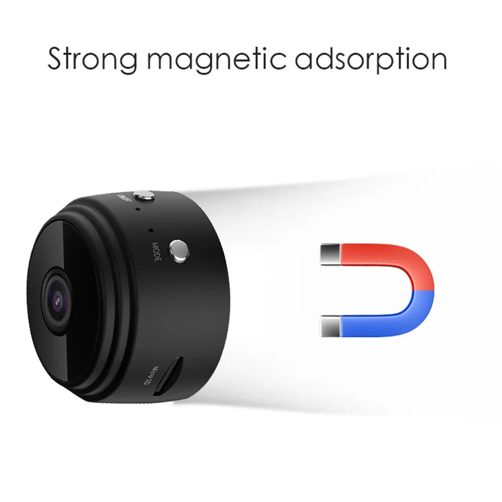 Mini caméra HD 1080P sans fil WiFi Baby Monitor Sécurité intérieure Surveillance Vision nocturne Caméscope Enregistreur audio vidéo