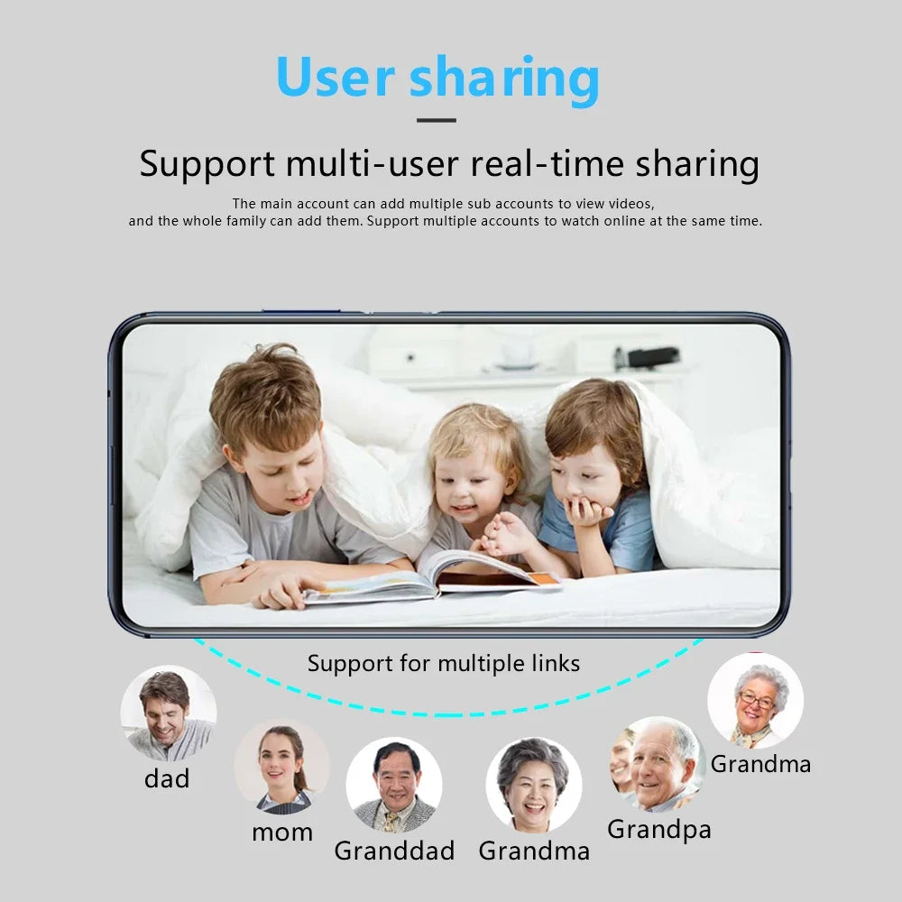Mini cámara WiFi HD de 1080P para seguridad en interiores, vigilancia, monitor para bebés, videocámara con visión nocturna, cámara IP, grabadora de audio y video