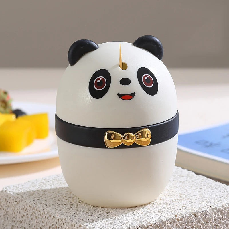 Toothpick Dispenser Large Portable Bamboo Toothpick Organizer Automatic Pressing Toothpick Holder Storage Organizer Home Tool